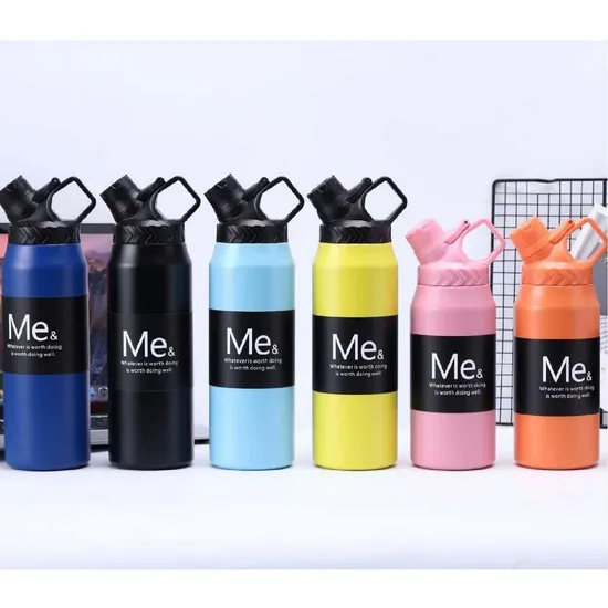 Sport-Wasserflasche mit individuellem Logo, Thermoflaschen mit Deckel